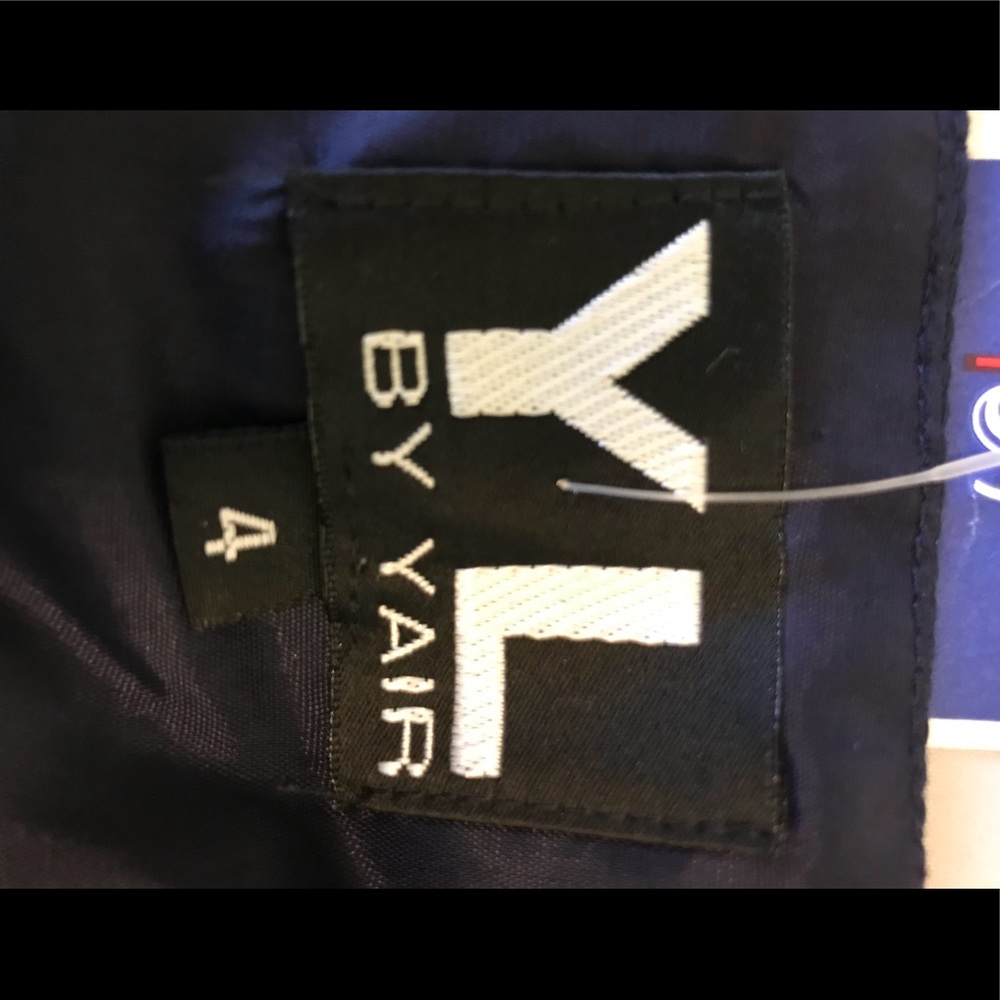 YL by Yair Navy Blue Embroidered Dress - Picture 4 of 4